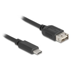 Delock USB 2.0 Kabel USB Type-C Stecker zu EASY USB Typ-A Buchse 0.5 m — Buy in Cyprus with Fast Delivery