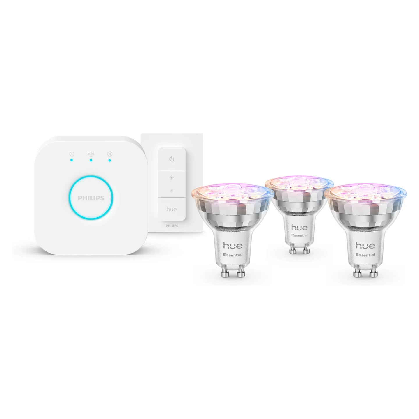 Philips Hue Starter Kit Essential GU10 3P+Switch+V2 bridge — Buy in Cyprus with Fast Delivery