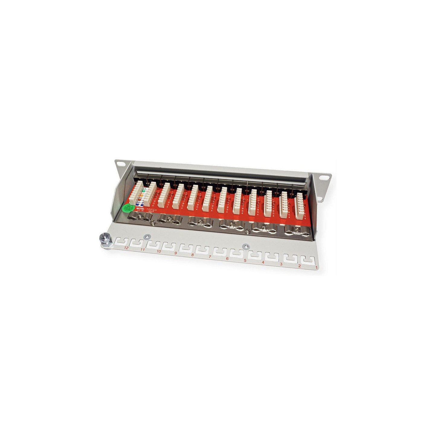 ROLINE 10-Zoll Patchpanel 12 Ports. Cat.6A (Class EA). geschirmt — Buy in Cyprus with Fast Delivery