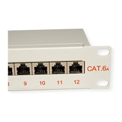 ROLINE 10-Zoll Patchpanel 12 Ports. Cat.6A (Class EA). geschirmt — Buy in Cyprus with Fast Delivery