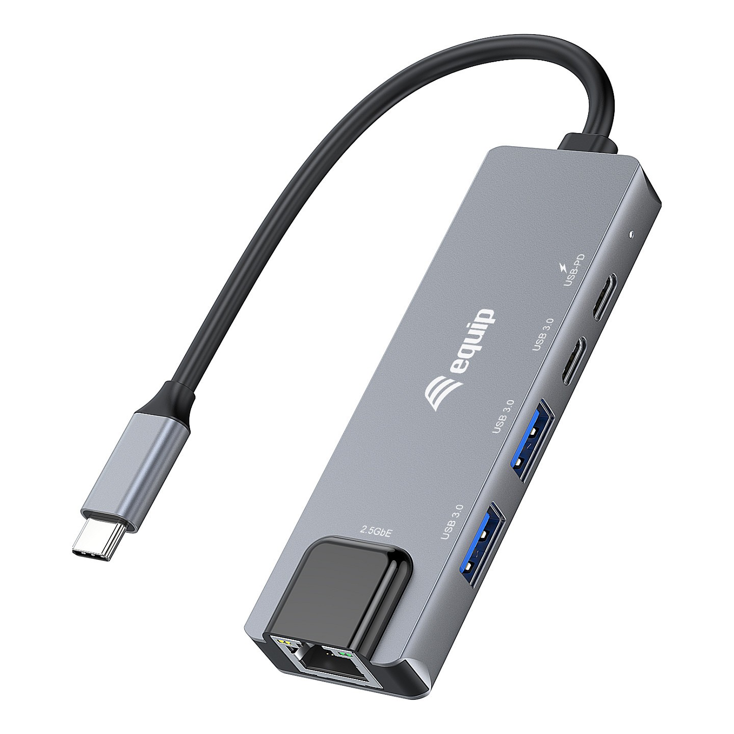 Equip Adapter USB-C - to RJ45 10 100 1000 2500 Mbps + USB 3.2 — Buy in Cyprus with Fast Delivery