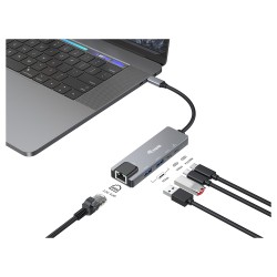 Equip Adapter USB-C - to RJ45 10 100 1000 2500 Mbps + USB 3.2 — Buy in Cyprus with Fast Delivery