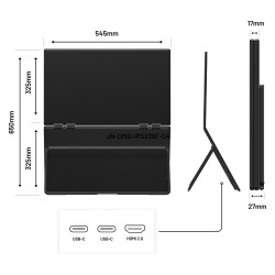 JapanNext FHD Doppelmonitor 60.45cm (23.8') — Buy in Cyprus with Fast Delivery