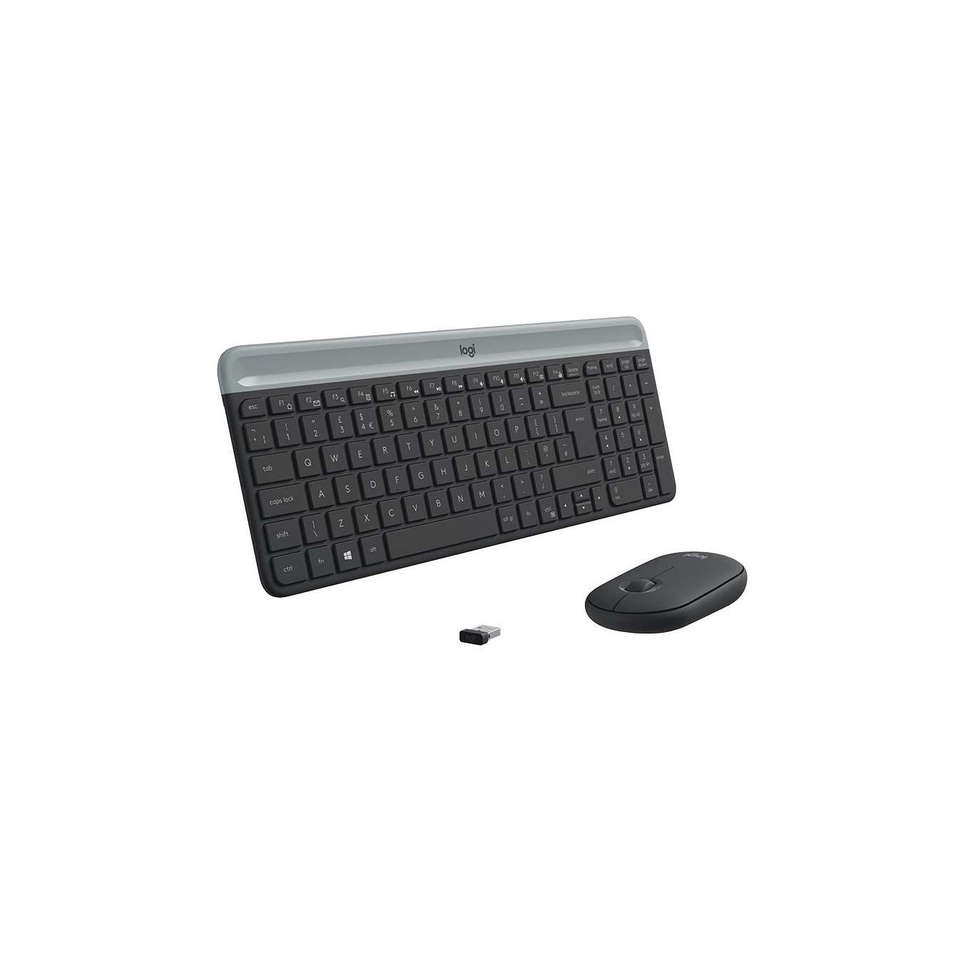 Logitech Slim Wireless Keyboard + Mouse Combo - MK470 - Slim Full-Size, Graphite, 2.4GHz RF — Buy in Cyprus with Fast Delivery