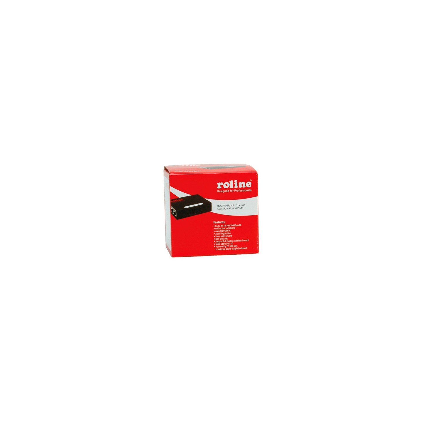 ROLINE Gigabit Ethernet Switch. Pocket. 4 Ports — Buy in Cyprus with Fast Delivery