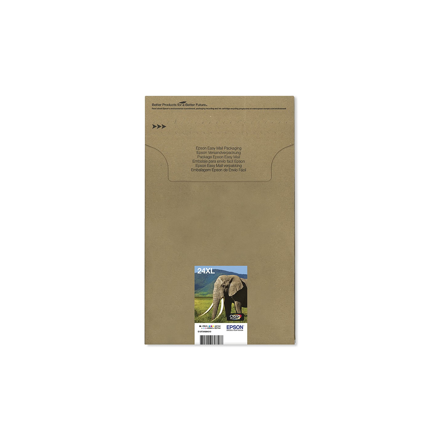 Epson Original Easy Mail Packing 24XL Elefant Druckerpatronen 6er Multipack BK C M Y LC LM (C13T24384510)
