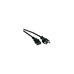 VALUE Netzkabel T12 auf C13 schwarz 1.8m — Buy in Cyprus with Fast Delivery
