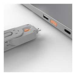 LINDY USB Typ A Portschlüssel 4xOrange mit Schlüssel — Buy in Cyprus with Fast Delivery