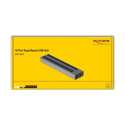 Externer USB 5 Gbps Hub mit 16 Ports + Schalter — Buy in Cyprus with Fast Delivery