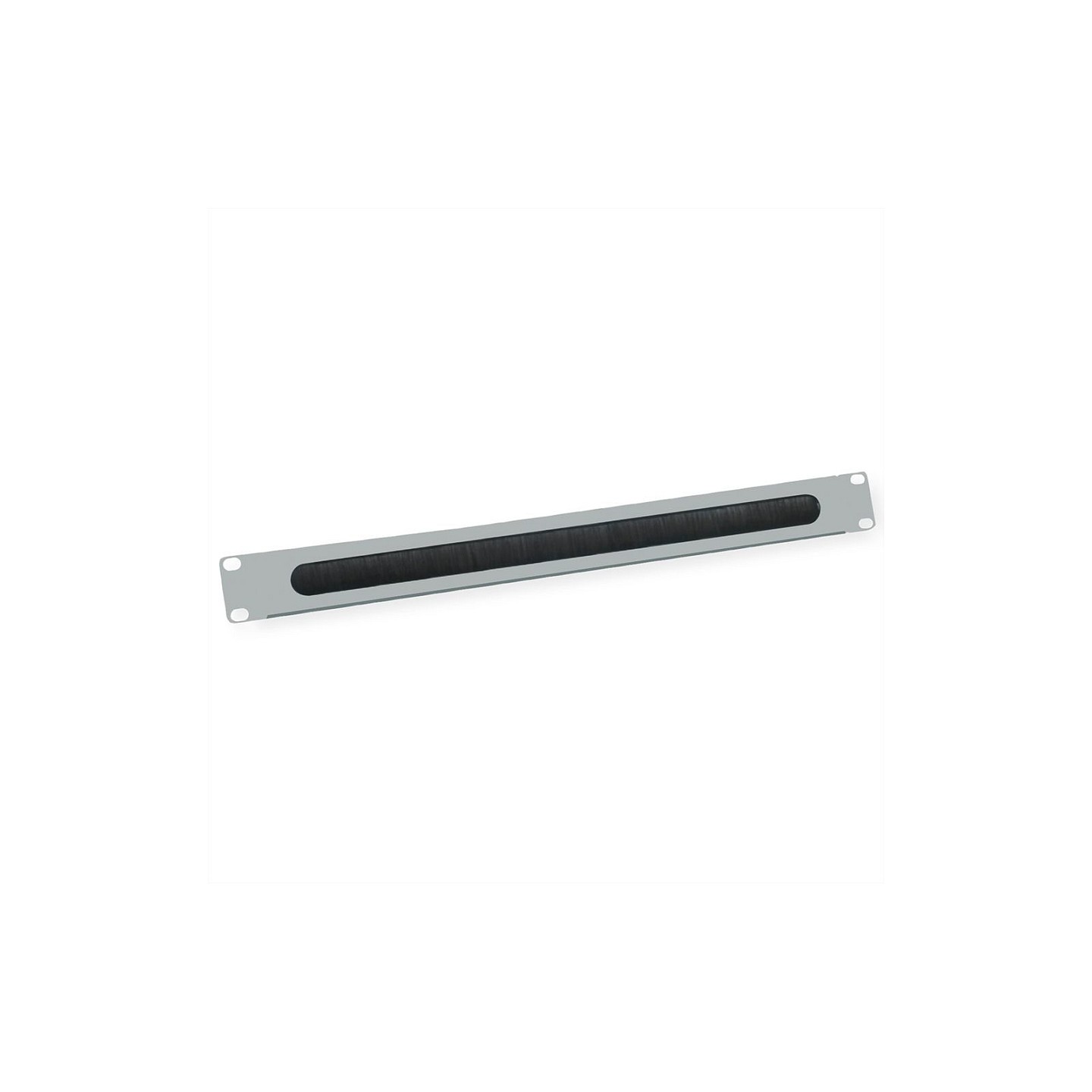 VALUE 19-Zoll-Kabeldurchfhrung 1 HE mit Brstendichtung. grau — Buy in Cyprus with Fast Delivery