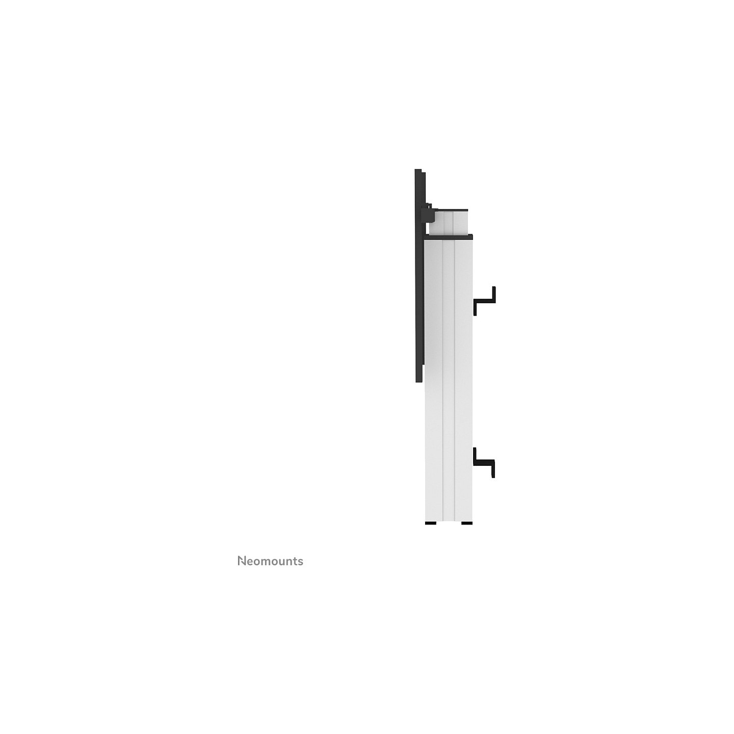 NEOMOUNTS TV Monitor LFD Elektrische Wandhalterung 106.7-254cm 42-100Zoll max130kg fixed Hhe 105-155cm silber Stand opti