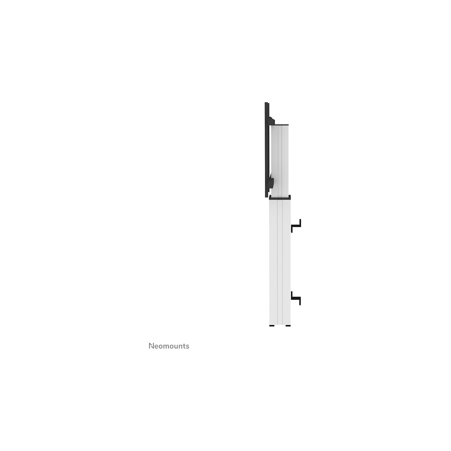 NEOMOUNTS TV Monitor LFD Elektrische Wandhalterung 106.7-254cm 42-100Zoll max130kg fixed Hhe 105-155cm silber Stand opti