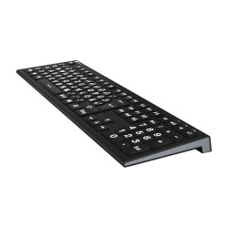LogicKeyboard XL-Print Astra 2 White on Black DE (PC) — Buy in Cyprus with Fast Delivery