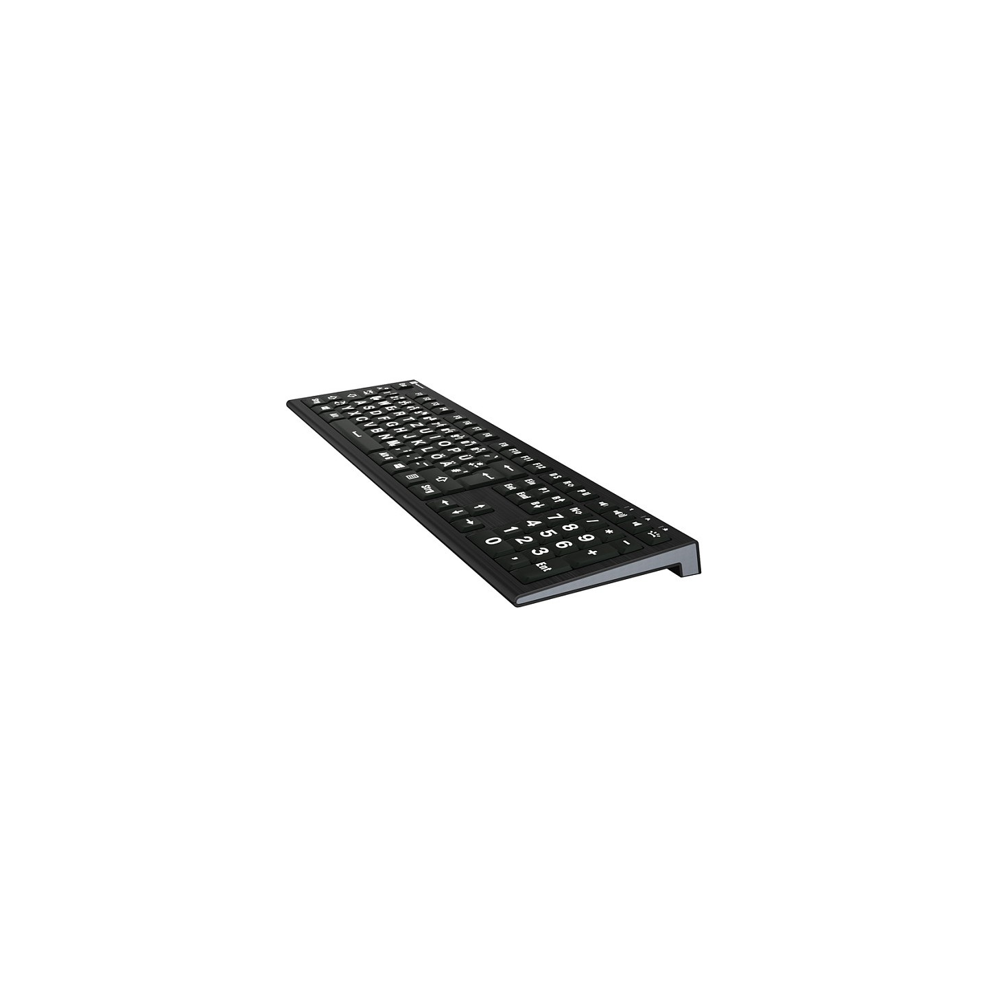 LogicKeyboard XL-Print Astra 2 White on Black DE (PC) — Buy in Cyprus with Fast Delivery
