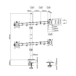 equip Tischhalterung 17' - 32' 4TFT je 9kg 360 schwarz — Buy in Cyprus with Fast Delivery