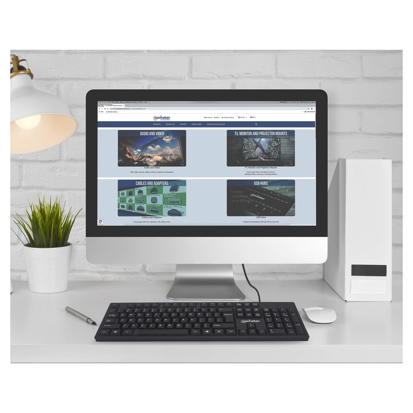 MANHATTAN USB-Tastatur black — Buy in Cyprus with Fast Delivery
