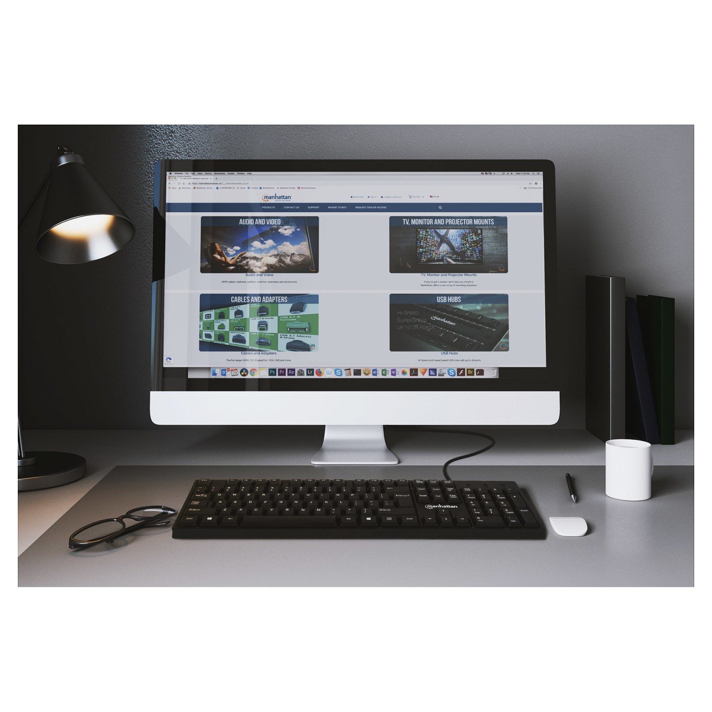 MANHATTAN USB-Tastatur black — Buy in Cyprus with Fast Delivery