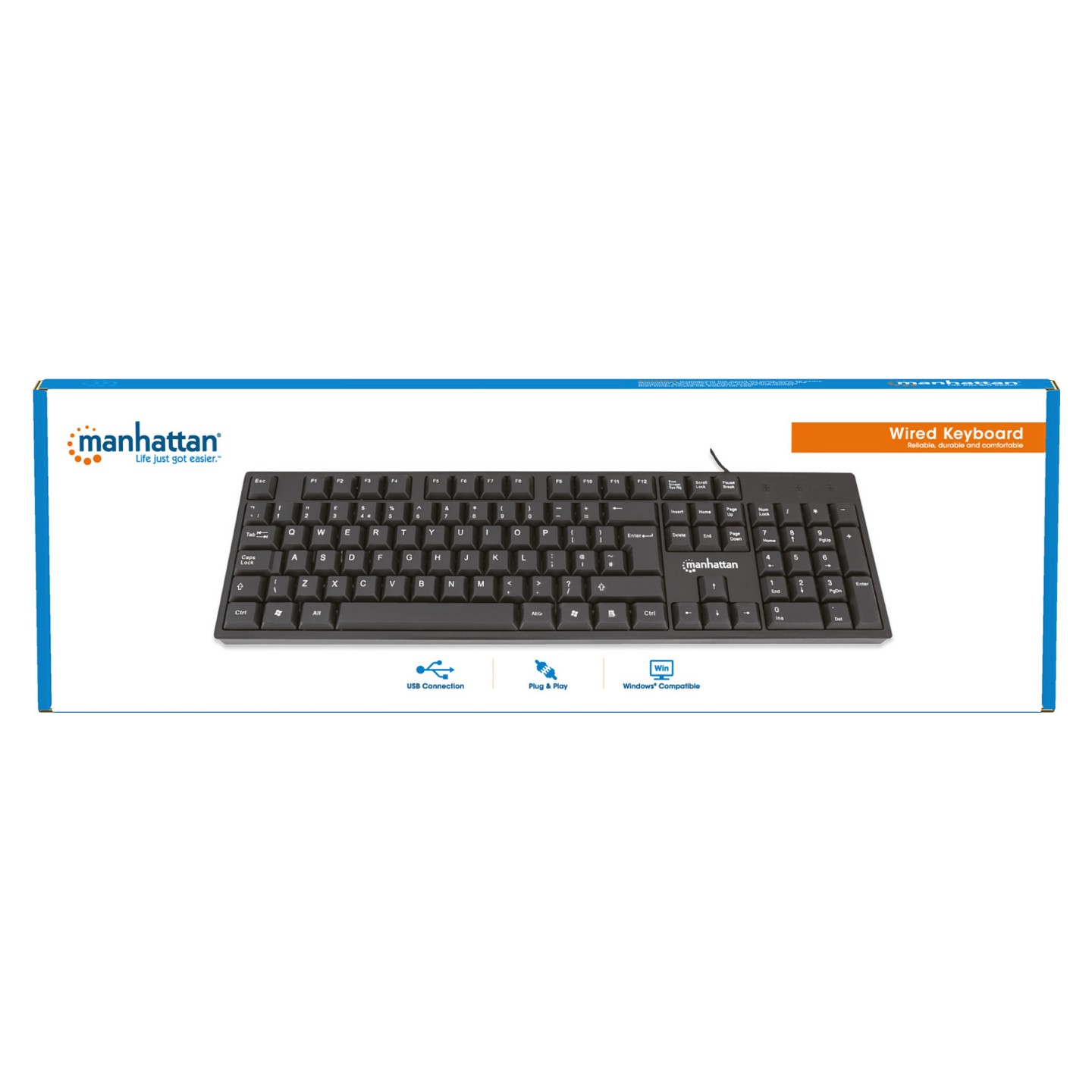 MANHATTAN USB-Tastatur black — Buy in Cyprus with Fast Delivery