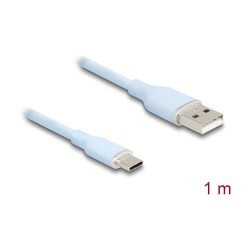 DELOCK USB 2.0 Kabel USB Typ-A St to USB Typ-C St 1m blau — Buy in Cyprus with Fast Delivery
