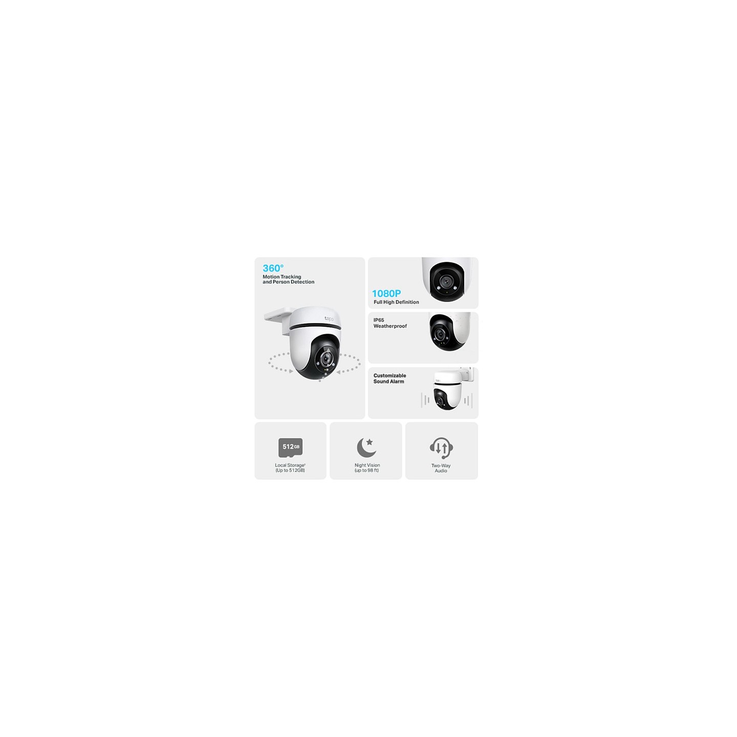 Tapo TC40 V1 Outdoor 1920 x 1080 Network Surveillance Camera — Buy in Cyprus with Fast Delivery