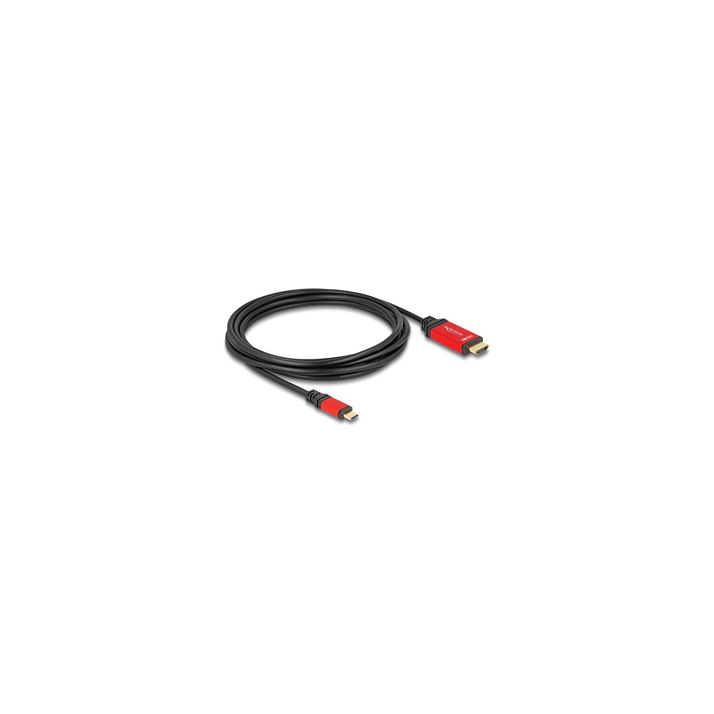 DELOCK ?USB Type-C zu HDMI Kabel DP Alt Mode 8K 60 Hz mit HDR Funktion 3m rot — Buy in Cyprus with Fast Delivery