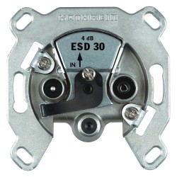 Kathrein ESD 30 Antennendose EINZEL 3-Loch mit DC-Durchlaß — Buy in Cyprus with Fast Delivery