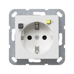 GIRA 267703 FI-Schutzsteckdose 30mA System 55 Reinweiß — Buy in Cyprus with Fast Delivery