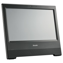 SHUTTLE XPC AIO Barebone X50V9U3 39.62cm 15.6Zoll Intel Core i3-1315U 2xSODIMM 64GB 2xM.2 1xSATA 1xHDMI Black