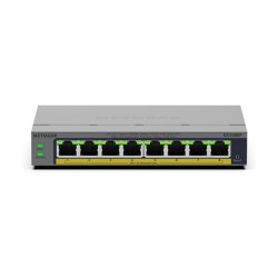 NETGEAR Easy Smart GS108EP - Switch - L3 - Smart - 8 x 10 100 1000 (PoE+) - Desktop. wandmontierbar - PoE+ (62 W)