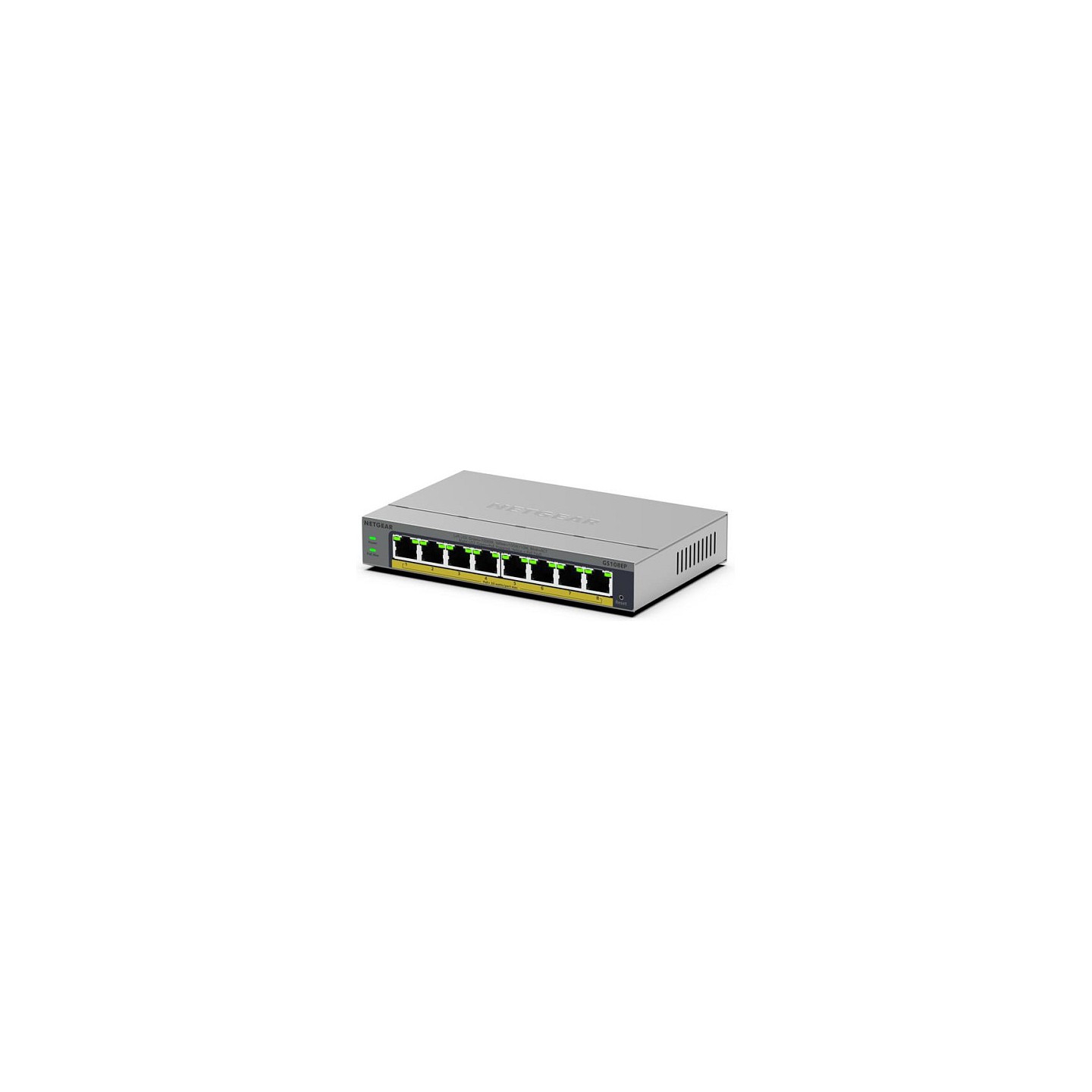 NETGEAR Easy Smart GS108EP - Switch - L3 - Smart - 8 x 10 100 1000 (PoE+) - Desktop. wandmontierbar - PoE+ (62 W)