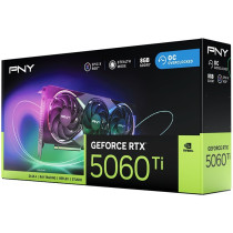 PNY GeForce RTX 5060 Ti EPIC-X Verto ARGB OC - 8GB GDDR7, 2407/2692 MHz, Triple-Fan, HDMI 2.1b + 3x DP