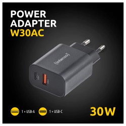 Intenso Power Adapter W30AC. Schwarz — Buy in Cyprus with Fast Delivery