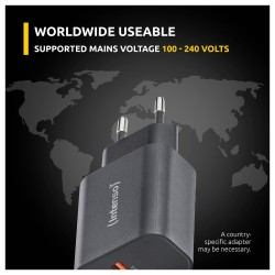 Intenso Power Adapter W30AC. Schwarz — Buy in Cyprus with Fast Delivery