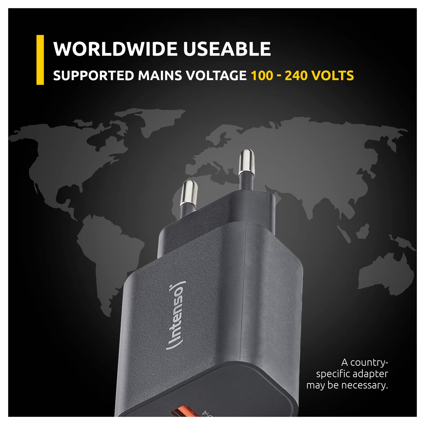Intenso Power Adapter W30AC. Schwarz — Buy in Cyprus with Fast Delivery