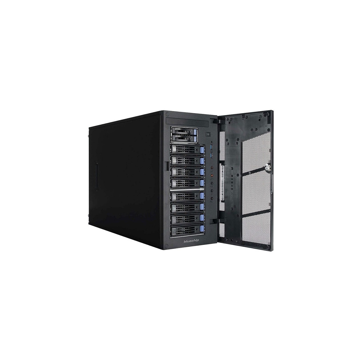 Server bluechip SERVERline T40322s Silent Quiet-Server. Tower. Xeon 4410Y 32GB 2x960GB SSD 2x10 Gigabit Ethernet