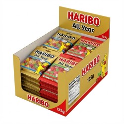 CANDLE Thekendisplay Haribo All Year 20 x 135g. 5 x Strawberry Happ — Buy in Cyprus with Fast Delivery