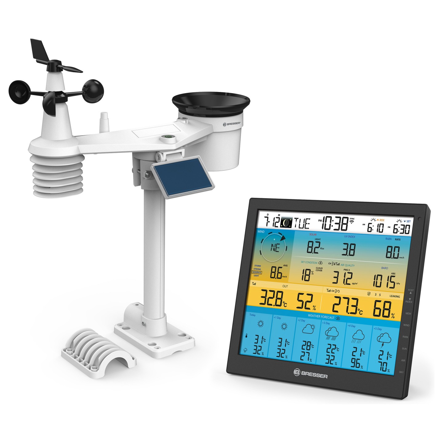 Bresser Wetter Center 7-in-1 solar 6-Tage 4cast Pro SF — Buy in Cyprus with Fast Delivery