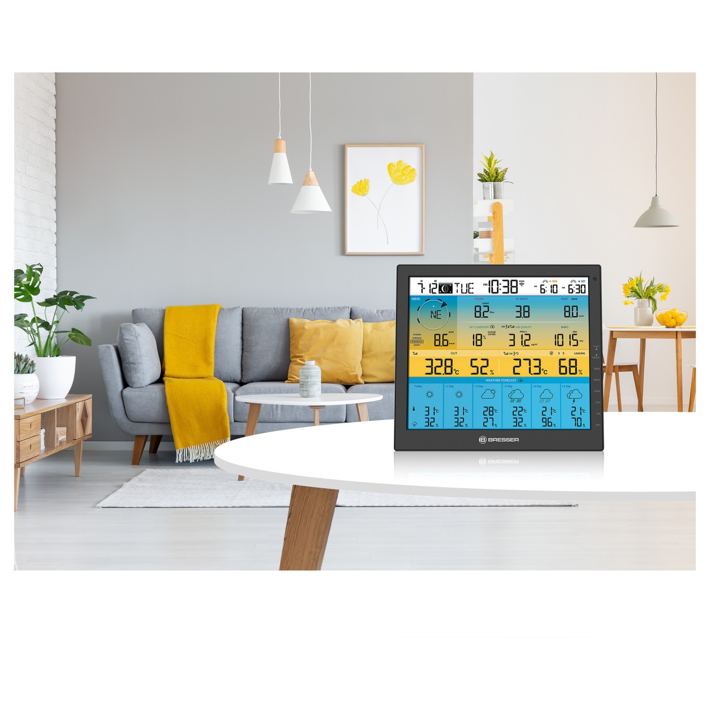 Bresser Wetter Center 7-in-1 solar 6-Tage 4cast Pro SF — Buy in Cyprus with Fast Delivery