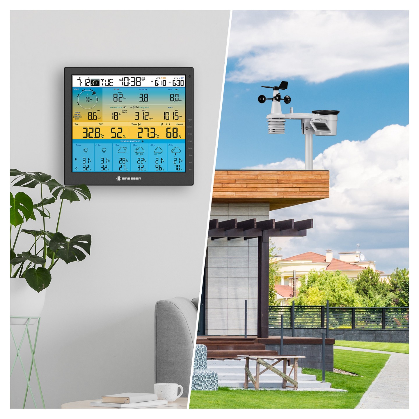 Bresser Wetter Center 7-in-1 solar 6-Tage 4cast Pro SF — Buy in Cyprus with Fast Delivery