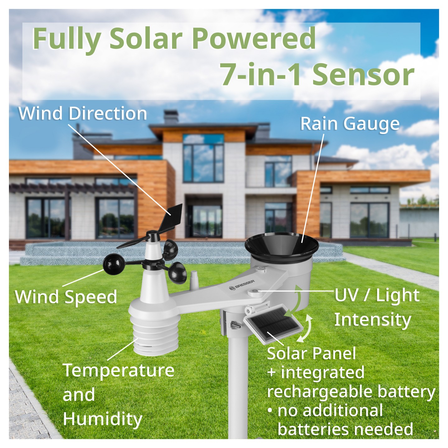 Bresser Wetter Center 7-in-1 solar 6-Tage 4cast Pro SF — Buy in Cyprus with Fast Delivery