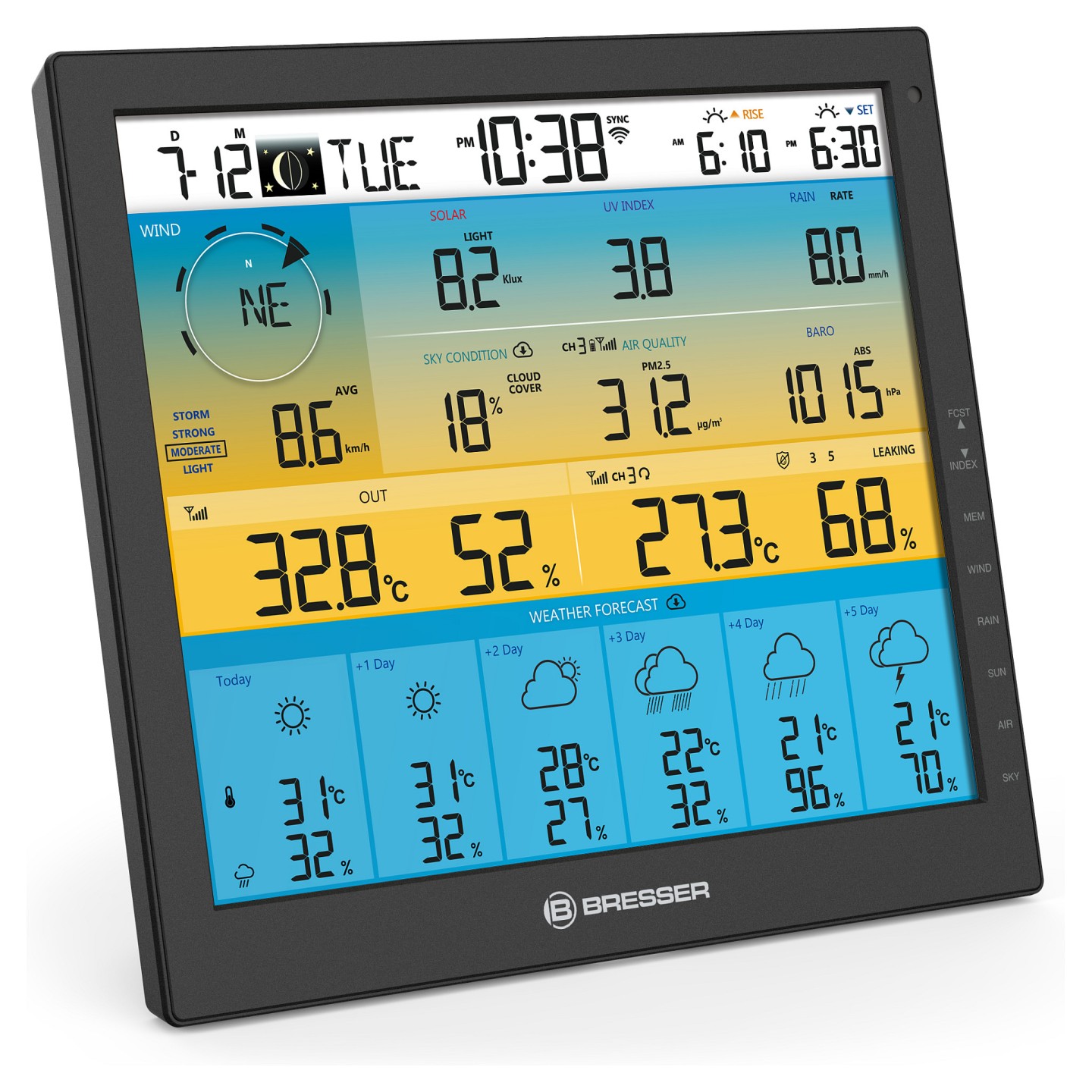 Bresser Wetter Center 7-in-1 solar 6-Tage 4cast Pro SF — Buy in Cyprus with Fast Delivery