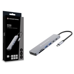 CONCEPTRONIC 7-1 Dock USB-C- to HDMI USB-C 2xUSB-A + 25cm gr — Buy in Cyprus with Fast Delivery