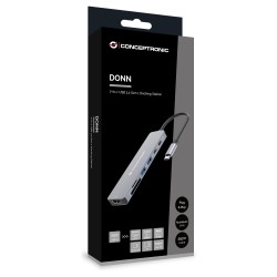 CONCEPTRONIC 7-1 Dock USB-C- to HDMI USB-C 2xUSB-A + 25cm gr — Buy in Cyprus with Fast Delivery