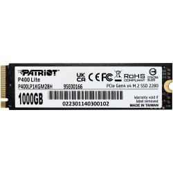 Buy Patriot P400 Lite - 1TB M.2 2280 NVMe PCIe Gen4 x4 SSD - Black/White in Cyprus, Nicosia, Limassol, Larnaka, Pafos