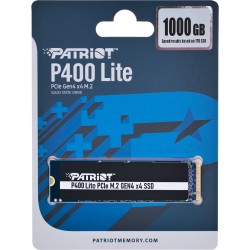 Buy Patriot P400 Lite - 1TB M.2 2280 NVMe PCIe Gen4 x4 SSD - Black/White in Cyprus, Nicosia, Limassol, Larnaka, Pafos
