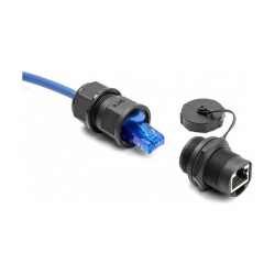 DeLock RJ45 Cat.6A Kupplung mit Verschlusskappe IP67 staub- und wasserdicht — Buy in Cyprus with Fast Delivery