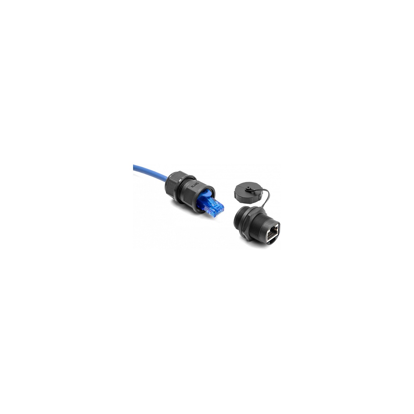 DeLock RJ45 Cat.6A Kupplung mit Verschlusskappe IP67 staub- und wasserdicht — Buy in Cyprus with Fast Delivery