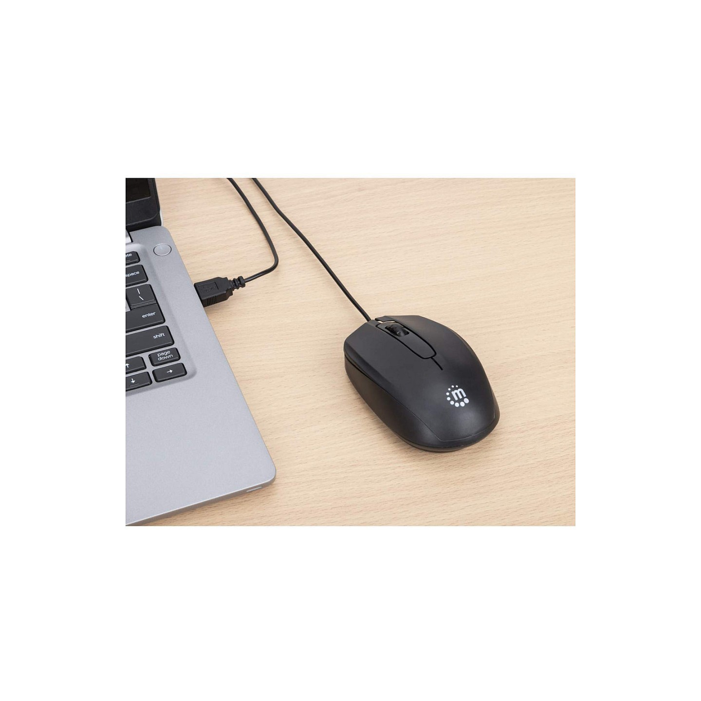 MANHATTAN Comfort II Optische USB-Maus schwarz — Buy in Cyprus with Fast Delivery