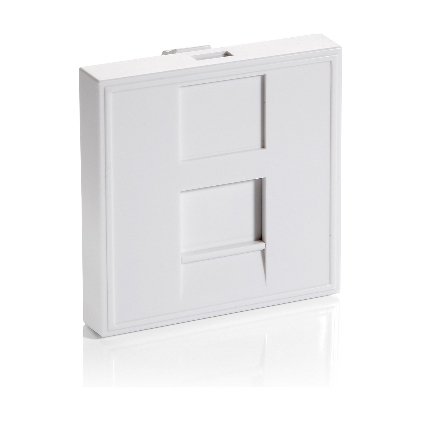 Equip Unterputzdose Einsatz French 1 Keystone 45x45 RAL9010 Polybeutel — Buy in Cyprus with Fast Delivery