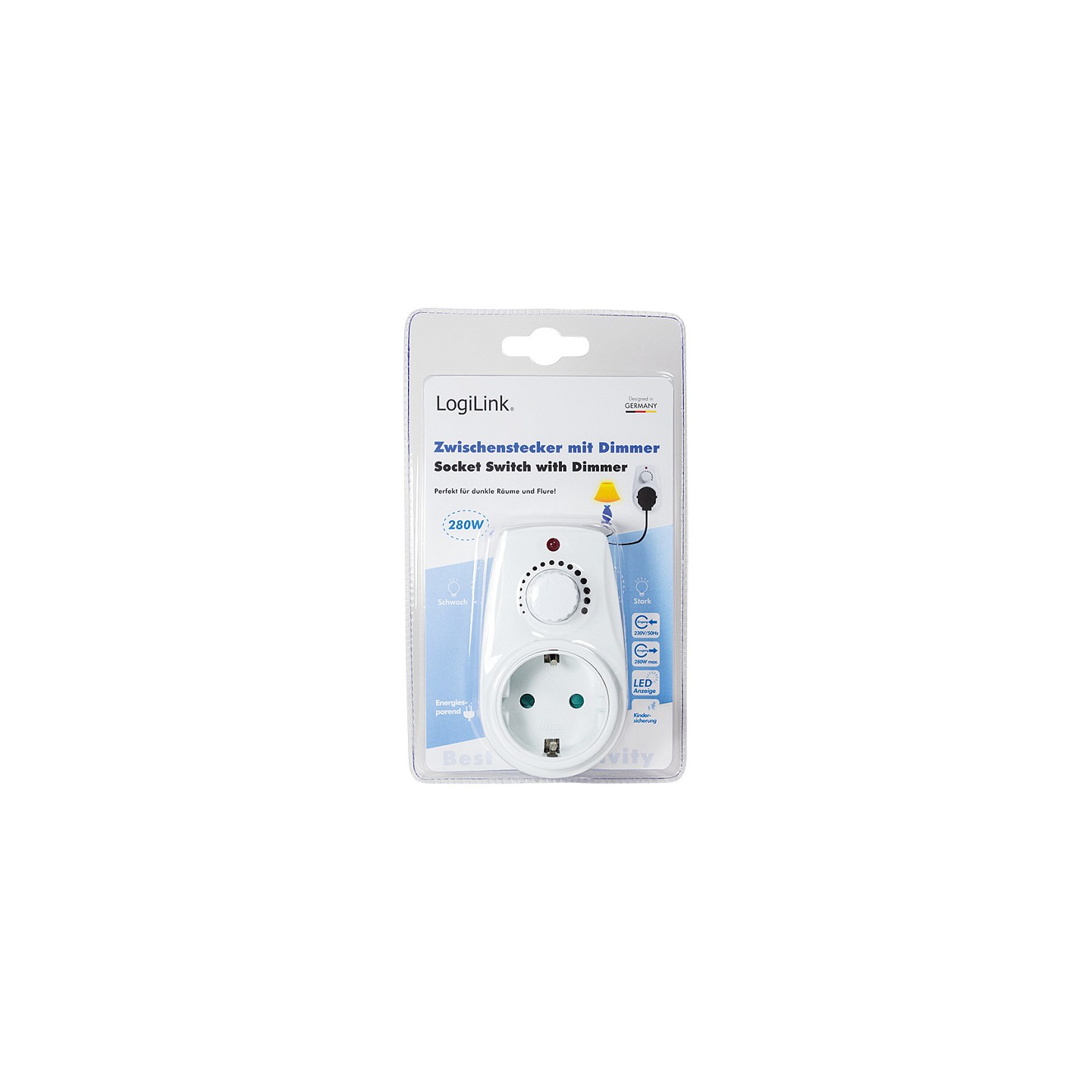 Logilink Steckdosenadapter mit Dimmer weiß — Buy in Cyprus with Fast Delivery